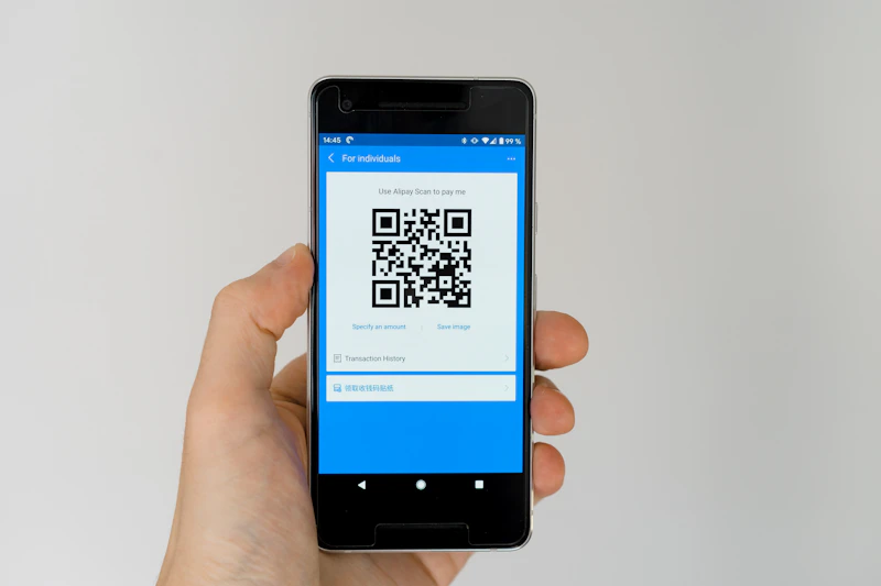 QR Ordering System POS software interface slide 1