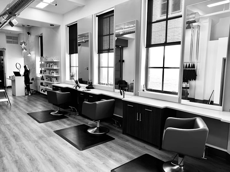 Salon POS software interface slide 1